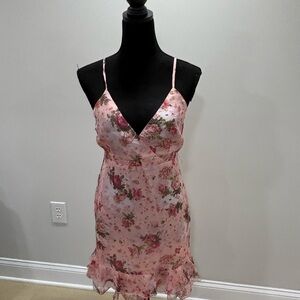 Suzanne Betro Pink Floral Dress